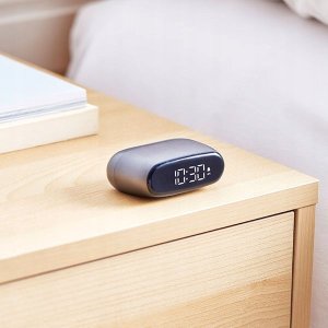 Lampa stołowa Lexon Lexon Minute Alarm Clock Mini Gray/Gun LR154X 6