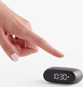 Lampa stołowa Lexon Lexon Minute Alarm Clock Mini Gray/Gun LR154X 10