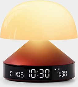 Lampa stołowa Lexon Lexon Mina Sunrise Alarm Clock with Lamp Aluminum/Aluminum LR153MAP 1