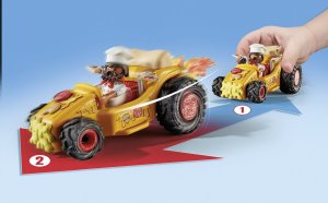 Figurka Playmobil Zestaw z figurkami Funstars 71634 Racing: Pizza 3