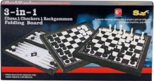W&K Szachy 3w1 magnet.klasyczne 25x25cm WKGRA-6 17899 8