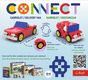 Trefl TREFL klocki Connect Cabriolet/Dostawczak S 61970 6