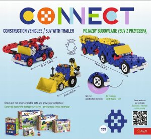 Trefl TREFL klocki Connect Poj budowl/SUV-przycz L 61979 7