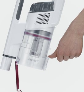 Severin Severin HV 7152 okurzacz na kiju/szczotka elektryczna Pionowy odkurzacz Bateria Suchy Worek na kurz 0,5 l 120 W Czerwony, Biały 2,2 Ah 6