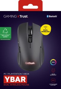 Mysz Trust GXT 931 Ybar myszka Gaming Po prawej stronie Bluetooth Laser 7200 DPI 8