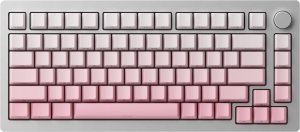 Klawiatura Akko AKKO MonsGeek  M1W SP Pink&White Gaming-Tastatur, Wireless, RGB, V3 Piano Pro Switch - silber, ANSI (US) 1