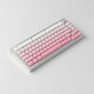 Klawiatura Akko AKKO MonsGeek  M1W SP Pink&White Gaming-Tastatur, Wireless, RGB, V3 Piano Pro Switch - silber, ANSI (US) 3