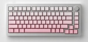 Klawiatura Akko AKKO MonsGeek  M1W SP Pink&White Gaming-Tastatur, Wireless, RGB, V3 Piano Pro Switch - silber, ANSI (US) 4