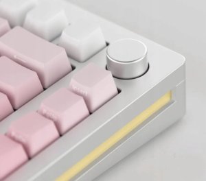 Klawiatura Akko AKKO MonsGeek  M1W SP Pink&White Gaming-Tastatur, Wireless, RGB, V3 Piano Pro Switch - silber, ANSI (US) 5