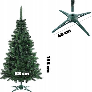 Kadax KADAX Choinka sztuczna 155cm Sosna Świerk Jodła Gęsta Jak Żywa + Stojak 1