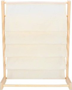 Springos Regał na książki dla dzieci, 80 cm organizer 5 półek, drewniany UNIWERSALNY 2