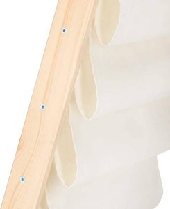 Springos Regał na książki dla dzieci, 80 cm organizer 5 półek, drewniany UNIWERSALNY 5