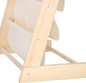 Springos Regał na książki dla dzieci, 80 cm organizer 5 półek, drewniany UNIWERSALNY 6