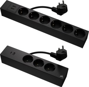 Listwa zasilająca Corsair CORSAIR Power Strips & Cables Box EU 1
