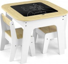 Milly Mally Zestaw mebli Olaf Blocks - Stolik i dwa krzesełka White 2