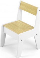 Milly Mally Zestaw mebli Olaf Blocks - Stolik i dwa krzesełka White 7