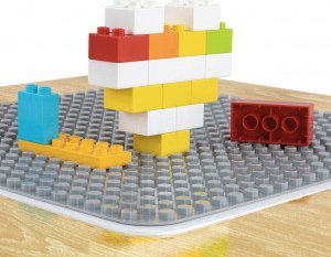 Milly Mally Zestaw mebli Olaf Blocks - Stolik i dwa krzesełka White 8