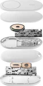 Ładowarka Belkin Ładowarka indukcyjna składana MagsSafe Qi2 15W biała z zasilaczem 20W 18