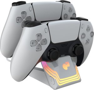 PDP Stacja ładująca do padów DualSense Afterglow Wave biała (052-022-WH) 3