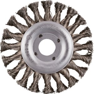 Rhodius Flat spin wire brush 125x22.23 mm. RHODES 1