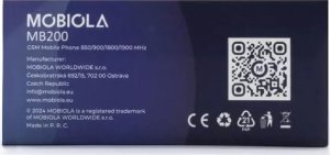 Telefon komórkowy Vega Mobiola MB200 Dual SIM Czerwony 4