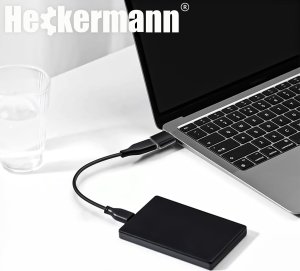 Adapter USB Heckermann Adapter przejściówka USB-A do USB-C Heckermann 5
