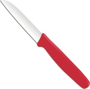 Hendi Nóż do obierania warzyw owoców 180 mm - czerwony Nóż do obierania warzyw owoców 180 mm - czerwony 1