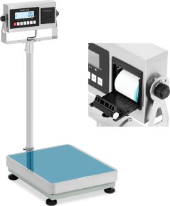 Steinberg Waga platformowa z drukarką etykiet LCD 50 x 40 cm 300 kg / 10 g Waga platformowa z drukarką etykiet LCD 50 x 40 cm 300 kg / 10 g 1