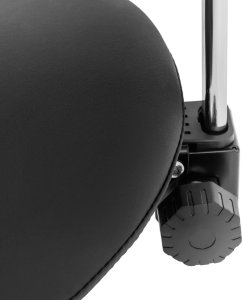 Physa Krzesło kosmetyczne siodłowe z oparciem regulowane MANNHEIM czarno-złote Krzesło kosmetyczne siodłowe z oparciem regulowane MANNHEIM czarno-złote 5