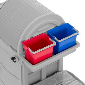 Ulsonix Wózek hotelowy do sprzątania ze schowkiem i workiem 2 wiadrami 128 x 62.5 x 133 cm Wózek hotelowy do sprzątania ze schowkiem i workiem 2 wiadrami 128 x 62.5 x 133 cm 2