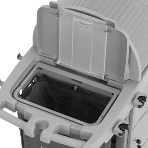 Ulsonix Wózek hotelowy do sprzątania ze schowkiem i workiem 2 wiadrami 128 x 62.5 x 133 cm Wózek hotelowy do sprzątania ze schowkiem i workiem 2 wiadrami 128 x 62.5 x 133 cm 5