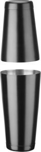 Bar Up Zestaw barmański w tubie shaker jigger sitko muddler łyżka - czarny Zestaw barmański w tubie shaker jigger sitko muddler łyżka - czarny 4