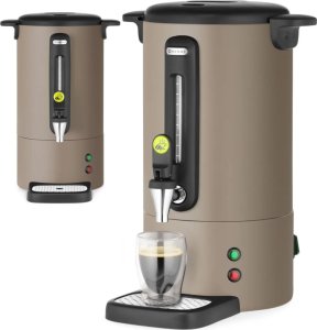 Hendi Zaparzacz do kawy z kranem ociekaczem 7 l 1050 W - taupe Zaparzacz do kawy z kranem ociekaczem 7 l 1050 W - taupe 1
