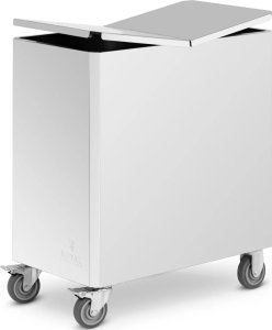 Royal Catering Wózek pojemnik na mąkę produkty sypkie 18 l 70.5 x 40.5 x 79 cm Wózek pojemnik na mąkę produkty sypkie 18 l 70.5 x 40.5 x 79 cm 1