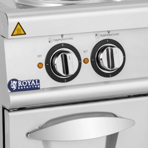 Royal Catering Kuchnia elektryczna wolnostojąca z szafką 4 pola grzewcze 10.4 kW 400 V Kuchnia elektryczna wolnostojąca z szafką 4 pola grzewcze 10.4 kW 400 V 3