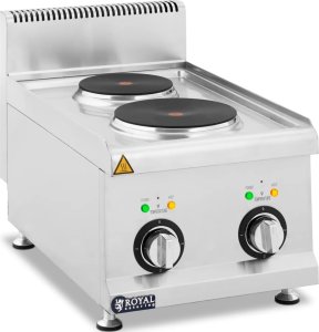 Royal Catering Kuchnia elektryczna nastawna z okapem 2 pola grzewcze 4.6 kW 400 V Kuchnia elektryczna nastawna z okapem 2 pola grzewcze 4.6 kW 400 V 1