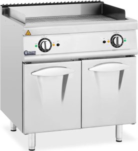 Royal Catering Grill płyta grillowa elektryczna podwójna ryflowana z szafką wolnostojąca 10.8 kW 400 V Grill płyta grillowa elektryczna podwójna ryflowana z szafką wolnostojąca 10.8 kW 400 V 1