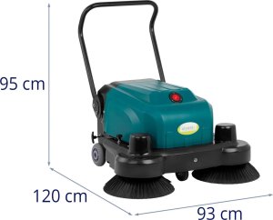 Ulsonix Zamiatarka akumulatorowa z odkurzaczem 52 cm 4800 m2/h 120 W Zamiatarka akumulatorowa z odkurzaczem 52 cm 4800 m2/h 120 W 5