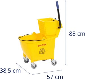 Mop Ulsonix Wózek do sprzątania mycia podłóg z wyżymaczką 32 l Wózek do sprzątania mycia podłóg z wyżymaczką 32 l 8