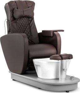 Physa Fotel podologiczny kosmetyczny do pedicure z brodzikiem elektryczny BOGOTA - brązowy Fotel podologiczny kosmetyczny do pedicure z brodzikiem elektryczny BOGOTA - brązowy (10040858) 2