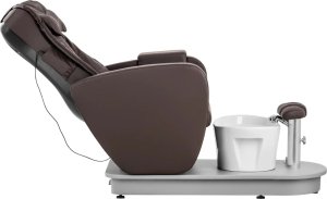 Physa Fotel podologiczny kosmetyczny do pedicure z brodzikiem elektryczny BOGOTA - brązowy Fotel podologiczny kosmetyczny do pedicure z brodzikiem elektryczny BOGOTA - brązowy (10040858) 7