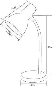 Lampka biurkowa Zumaline czarna 2