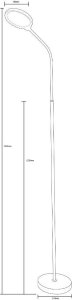 Lampa podłogowa Zumaline Lampa podłogowa LED 10W SM-609-WH Zuma Line 2