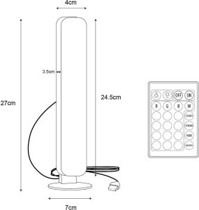 Lampa stołowa Zumaline Lampa stołowa dekoracyjna LED 5W TORP RGB 87308 Zuma Line 6