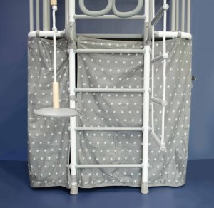 Indigo Drabinka gimnastyczna z domkiem Indigo Pastel turkusowa 5