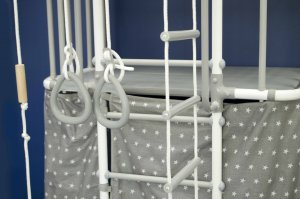 Indigo Drabinka gimnastyczna z domkiem Indigo Pastel turkusowa 8