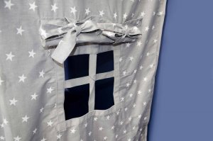 Indigo Drabinka gimnastyczna z domkiem Indigo Pastel biała 4