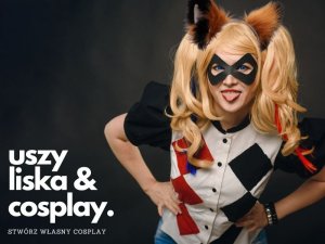 Pepco Opaska kocie uszy futrzane różowe z białymi środkami  miękkie strój bal karnawałowy Cosplay 3