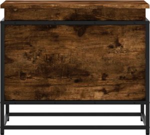 vidaXL Skrzynia z pokrywą, przydymiony dąb, 60x40x51,5 cm 4