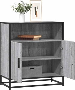 vidaXL Komoda, szary dąb sonoma, 68x35x76 cm materiał drewnopochodny 1